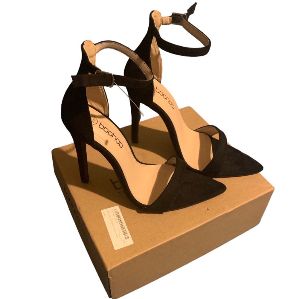 Brand New Boohoo Stiletto Ankle Strap Heels